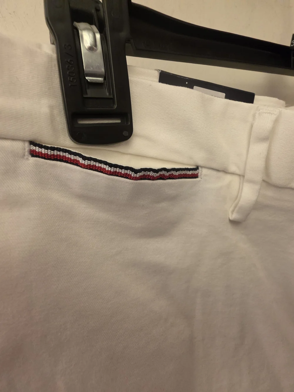 Tommy Hilfiger White Flat-Front Men's Shorts